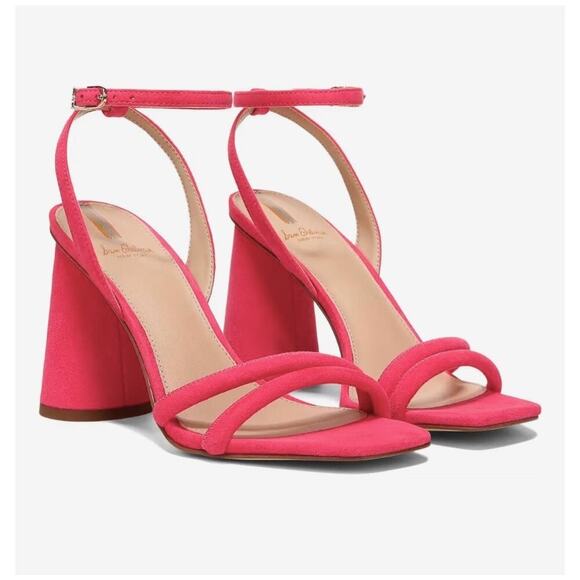 Sam Edelman Kit Suede Slingback Block Heel Sandal Women's Size 9 Dahlia Pink NEW - Picture 1 of 8